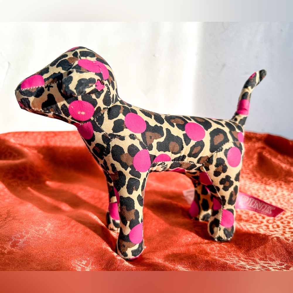 VTG Victoria's Secret Pink Leopard Print Dog